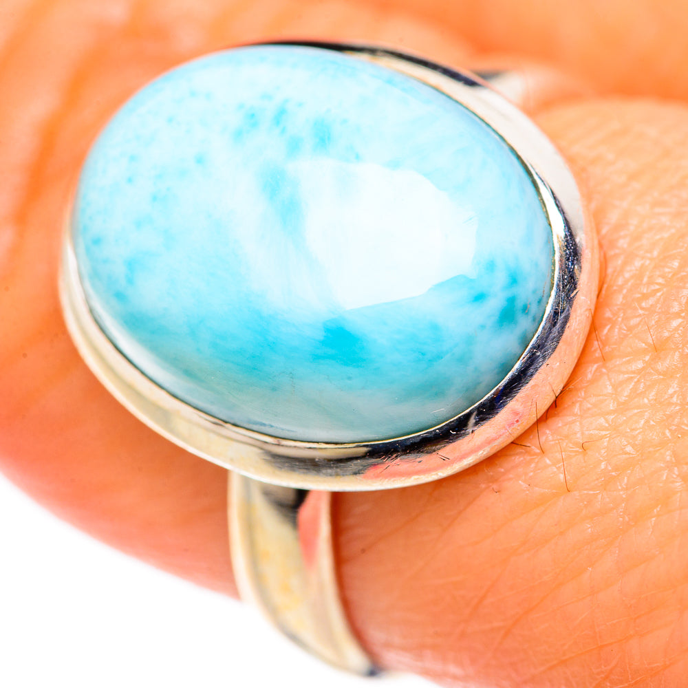 Larimar Rings handcrafted by Ana Silver Co - RING127946