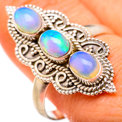 Ethiopian Opal Rings handcrafted by Ana Silver Co - RING127960