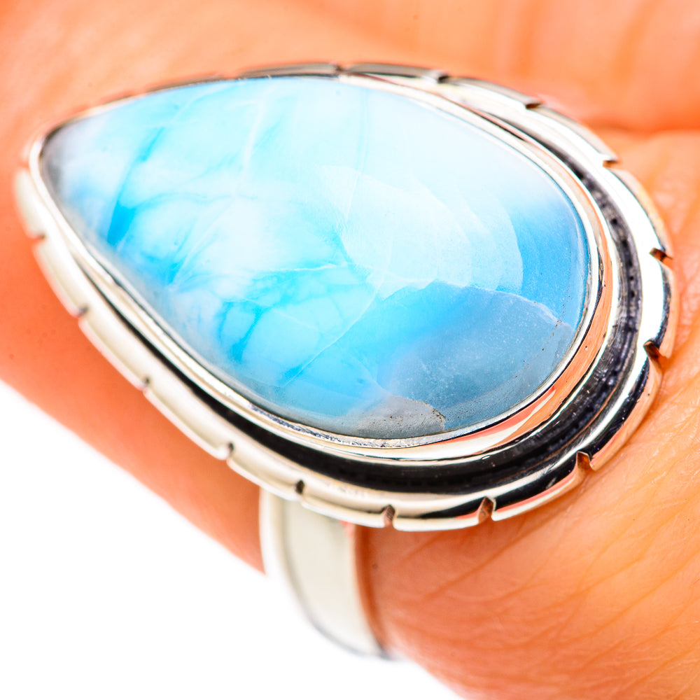 Larimar Rings handcrafted by Ana Silver Co - RING127965