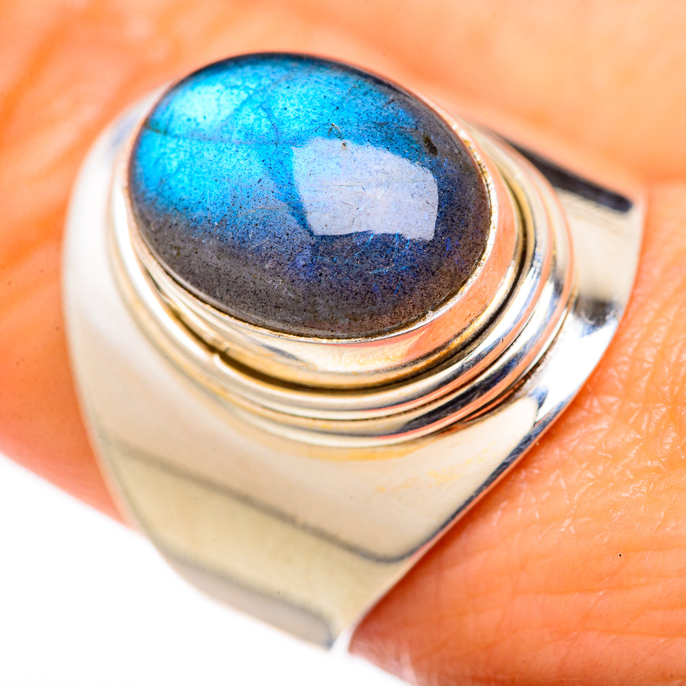 Labradorite Rings handcrafted by Ana Silver Co - RING127967