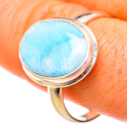 Larimar Rings handcrafted by Ana Silver Co - RING127971