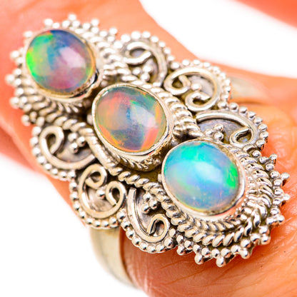 Ethiopian Opal Rings handcrafted by Ana Silver Co - RING127978