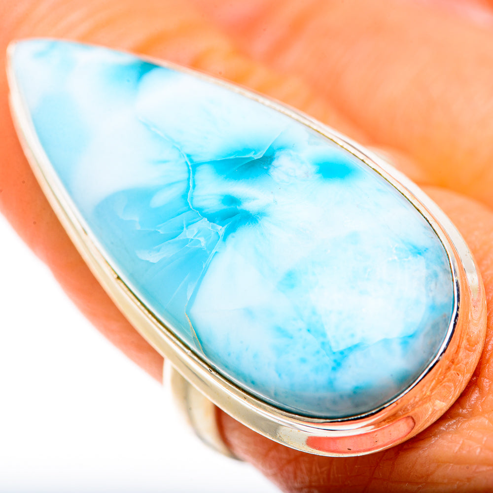 Larimar Rings handcrafted by Ana Silver Co - RING127980
