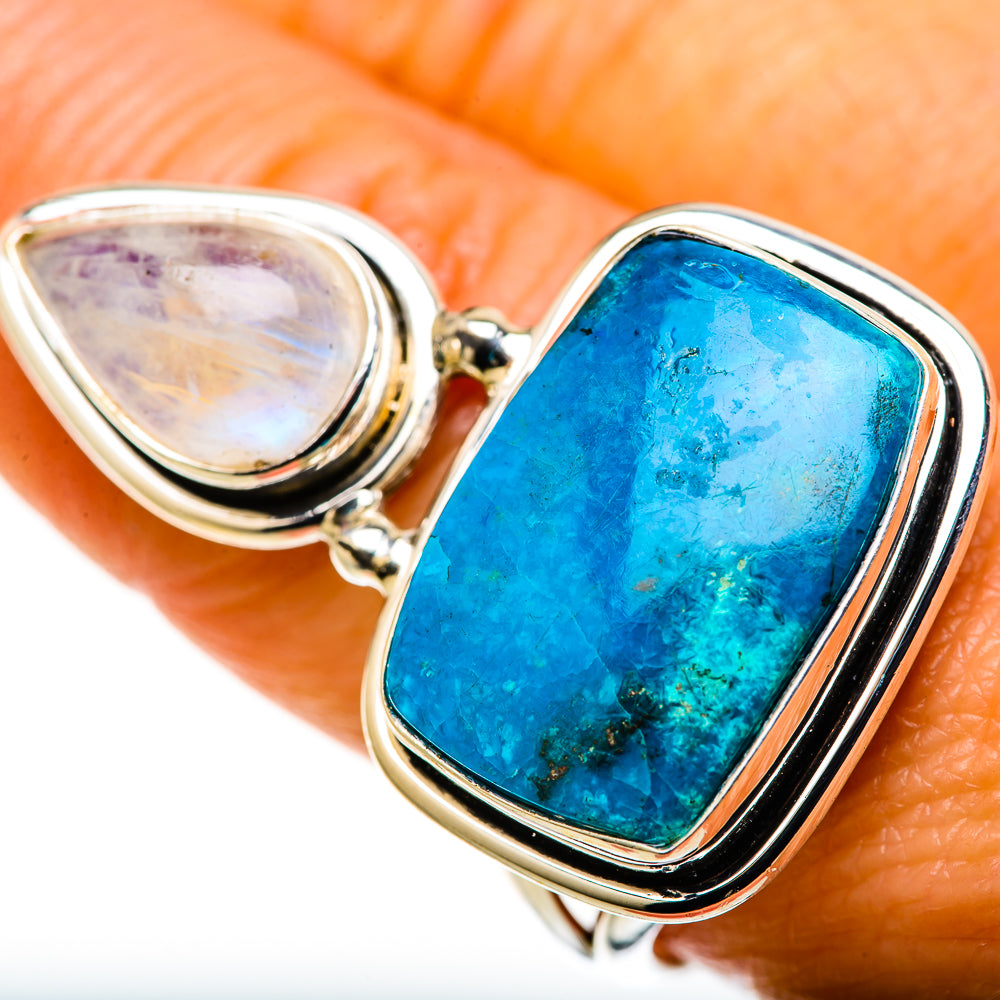 Chrysocolla Rings handcrafted by Ana Silver Co - RING127987