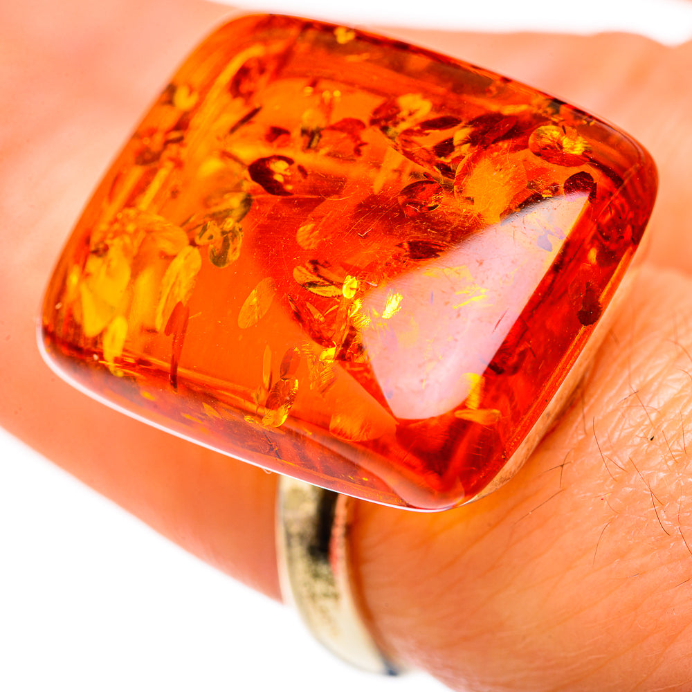 Baltic Amber Rings handcrafted by Ana Silver Co - RING127992