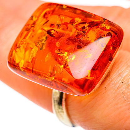 Baltic Amber Rings handcrafted by Ana Silver Co - RING127992