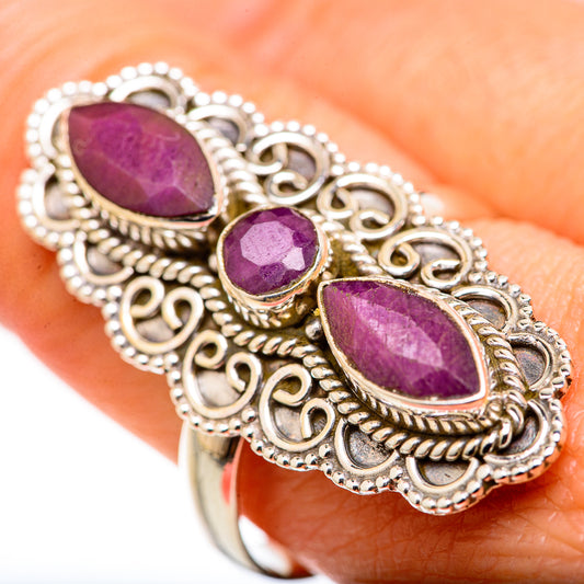 Red Sillimanite Rings handcrafted by Ana Silver Co - RING127993