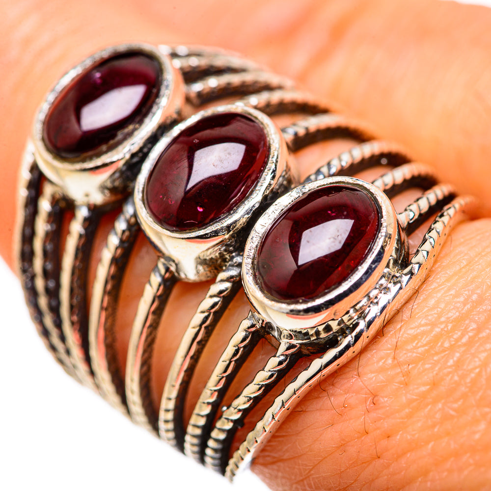 Garnet Rings handcrafted by Ana Silver Co - RING127994