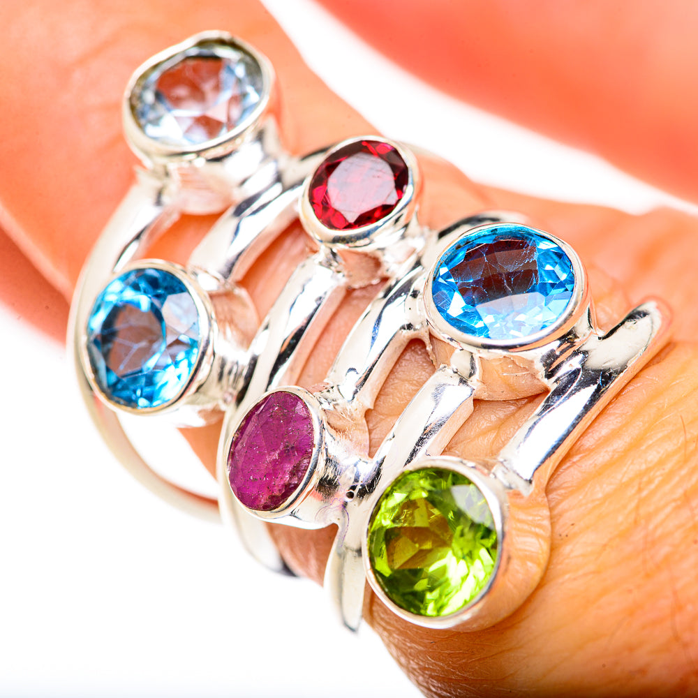 Blue Topaz Rings handcrafted by Ana Silver Co - RING127998