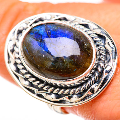 Labradorite Rings handcrafted by Ana Silver Co - RING128004