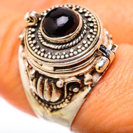 Black Onyx Rings handcrafted by Ana Silver Co - RING128005