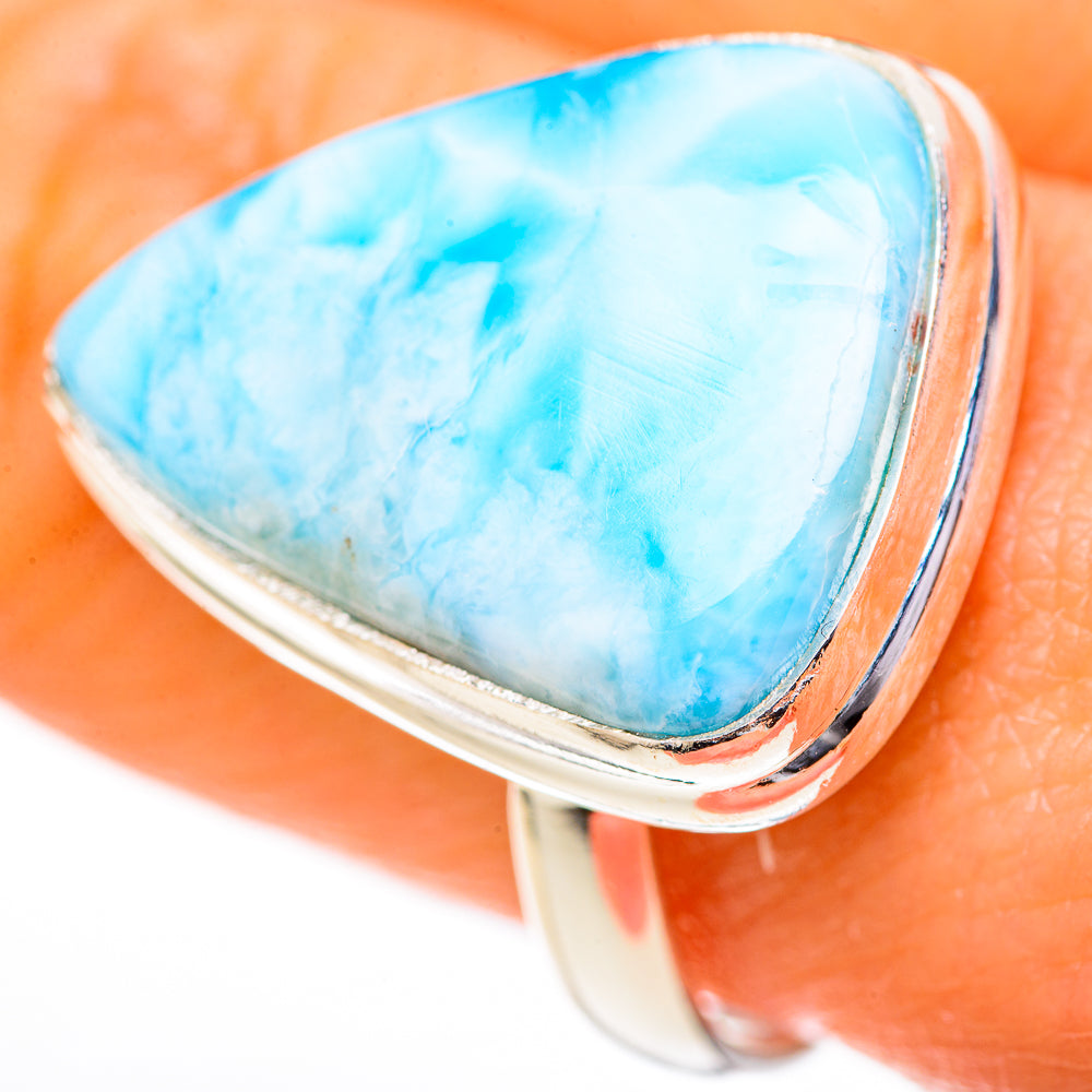 Larimar Rings handcrafted by Ana Silver Co - RING128009