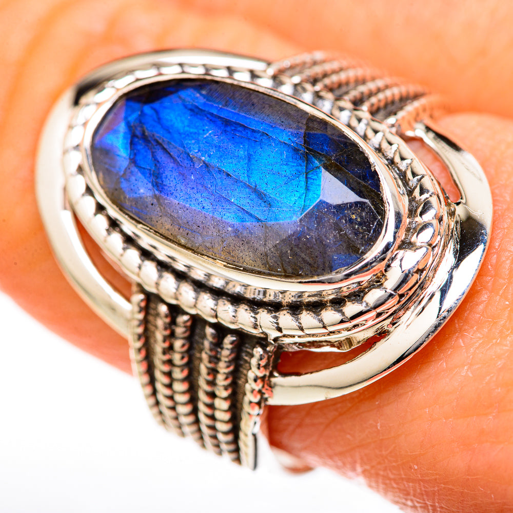 Labradorite Rings handcrafted by Ana Silver Co - RING128010