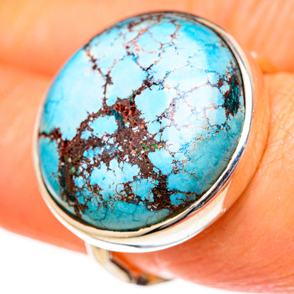 Tibetan Turquoise Rings handcrafted by Ana Silver Co - RING128011