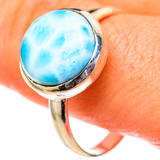Larimar Rings handcrafted by Ana Silver Co - RING128014