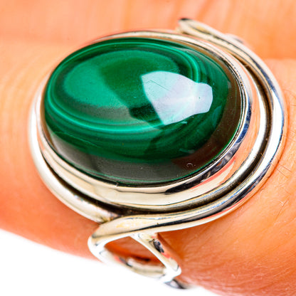 Malachite Rings handcrafted by Ana Silver Co - RING128015