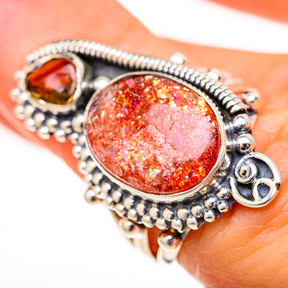 Sunstone Rings handcrafted by Ana Silver Co - RING128022