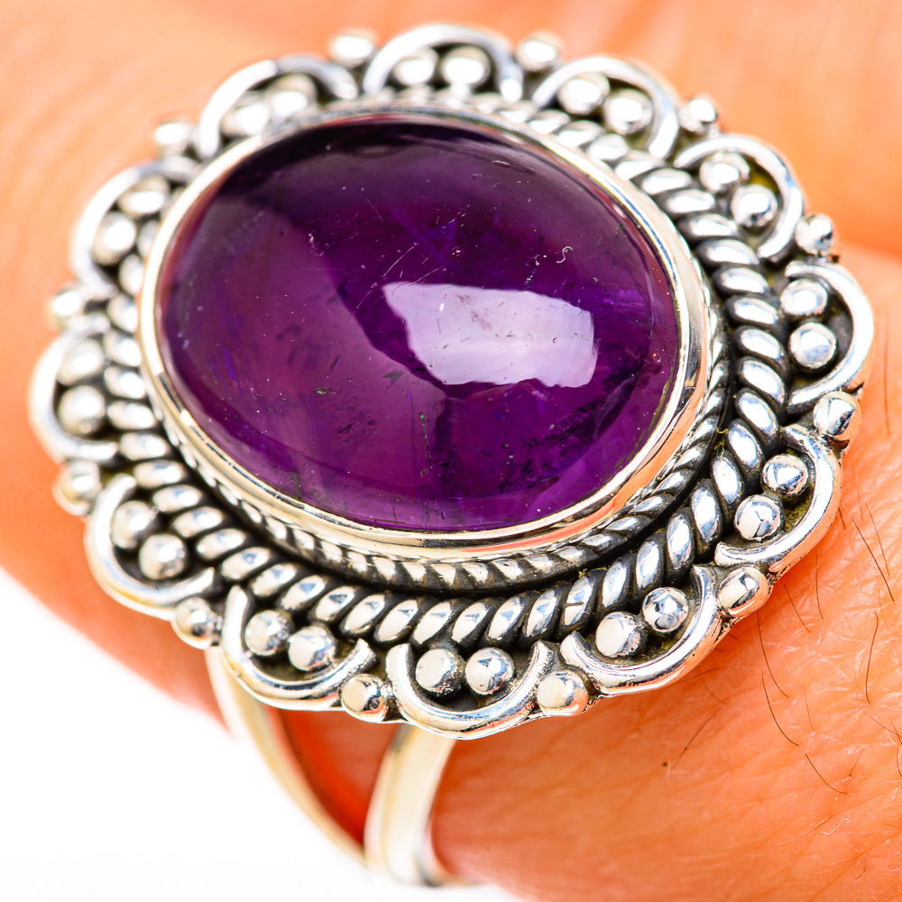 Amethyst Rings handcrafted by Ana Silver Co - RING128024