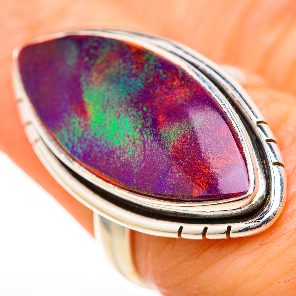 Aura Opal Rings handcrafted by Ana Silver Co - RING128032
