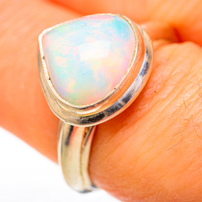Ethiopian Opal Rings handcrafted by Ana Silver Co - RING128034