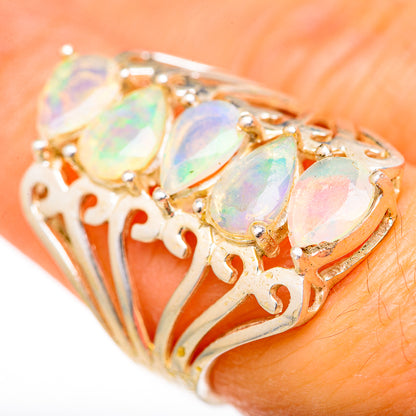 Ethiopian Opal Rings handcrafted by Ana Silver Co - RING128036