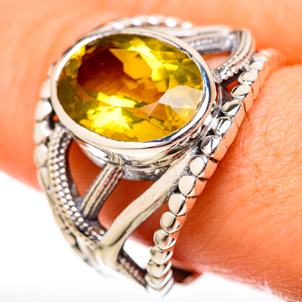 Citrine Rings handcrafted by Ana Silver Co - RING128037