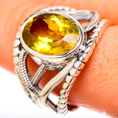 Citrine Rings handcrafted by Ana Silver Co - RING128037
