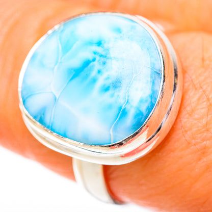 Larimar Rings handcrafted by Ana Silver Co - RING128038