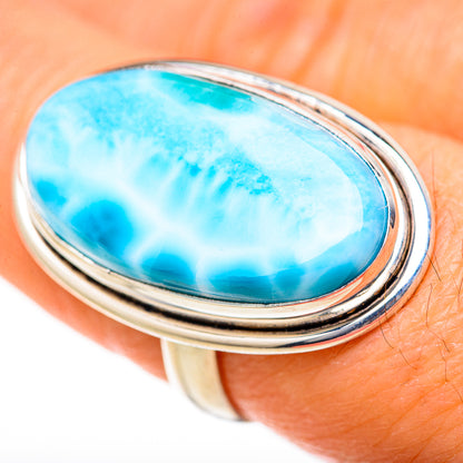 Larimar Rings handcrafted by Ana Silver Co - RING128040