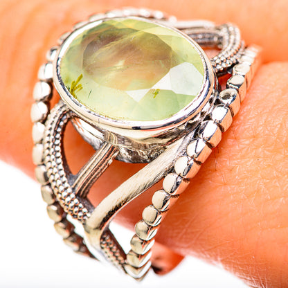 Prehnite Rings handcrafted by Ana Silver Co - RING128048