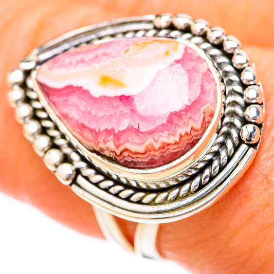 Rhodochrosite Rings handcrafted by Ana Silver Co - RING128051