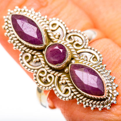 Red Sillimanite Rings handcrafted by Ana Silver Co - RING128052