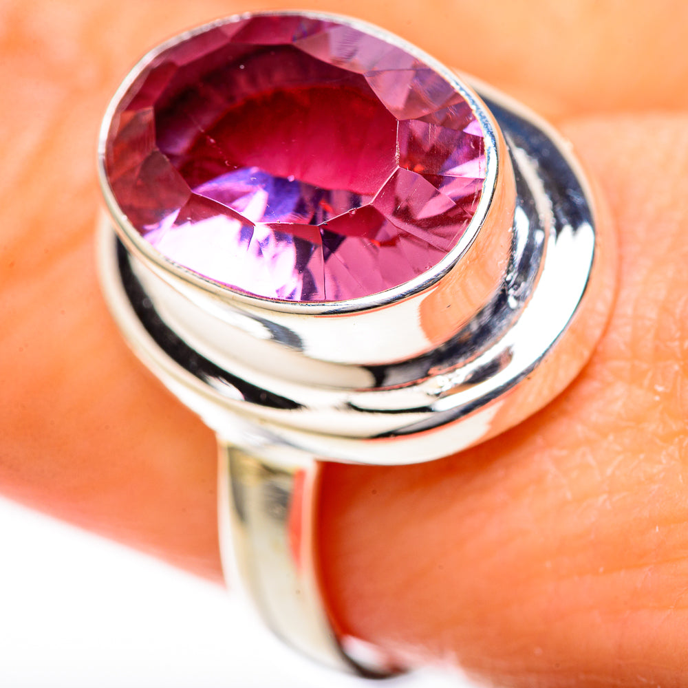 Color Change Alexandrite Rings handcrafted by Ana Silver Co - RING128053