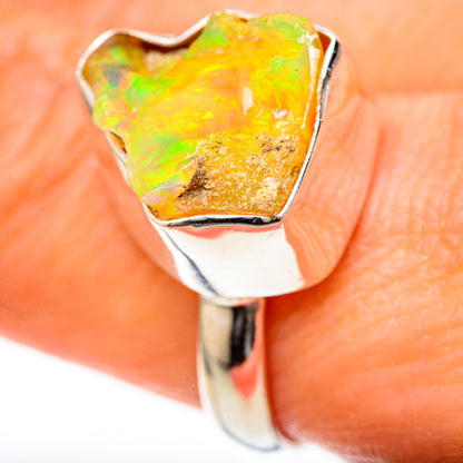Ethiopian Opal Rings handcrafted by Ana Silver Co - RING128062