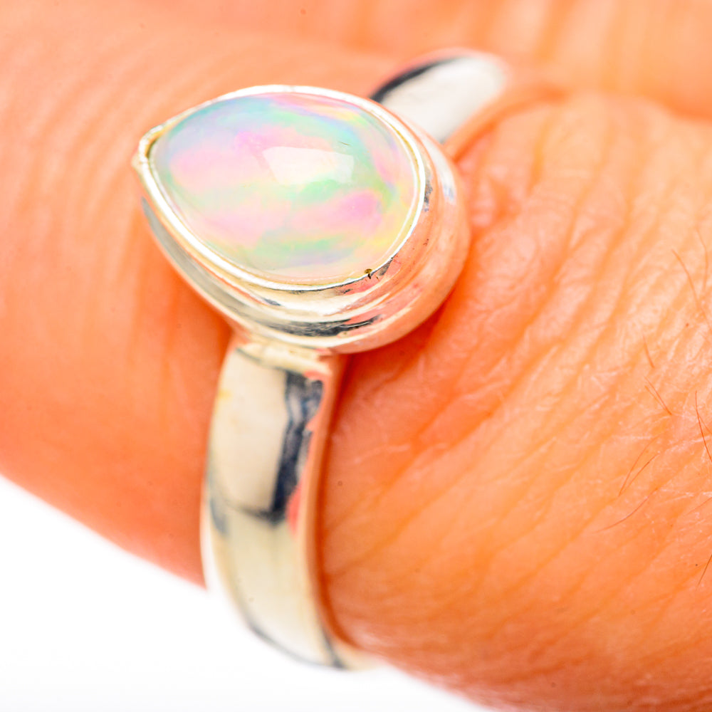 Ethiopian Opal Rings handcrafted by Ana Silver Co - RING128063
