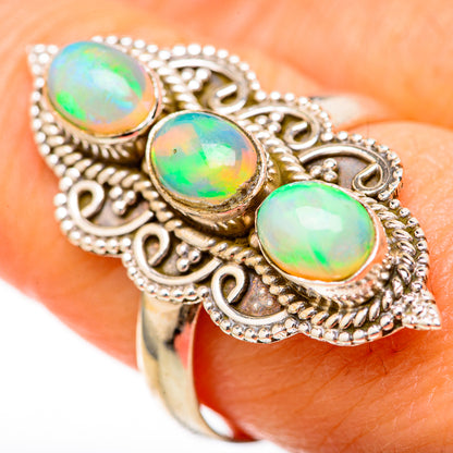 Ethiopian Opal Rings handcrafted by Ana Silver Co - RING128067