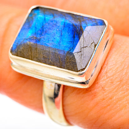 Labradorite Rings handcrafted by Ana Silver Co - RING128072
