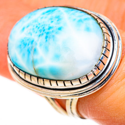 Larimar Rings handcrafted by Ana Silver Co - RING128074
