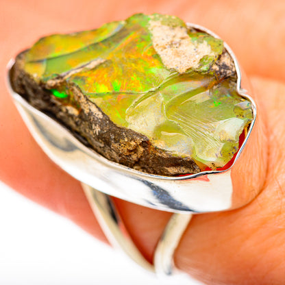 Ethiopian Opal Rings handcrafted by Ana Silver Co - RING128091