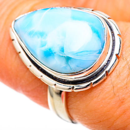 Larimar Rings handcrafted by Ana Silver Co - RING128094