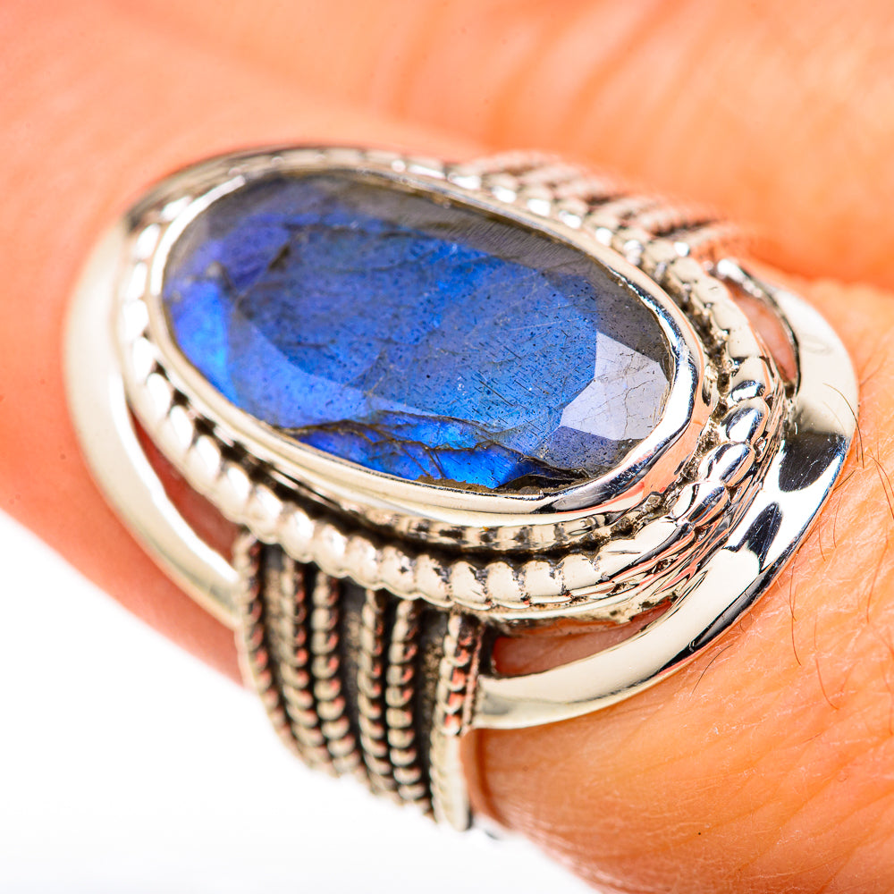 Labradorite Rings handcrafted by Ana Silver Co - RING128095