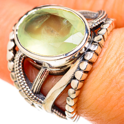 Prehnite Rings handcrafted by Ana Silver Co - RING128100