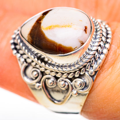 Peanut Wood Jasper Rings handcrafted by Ana Silver Co - RING128106
