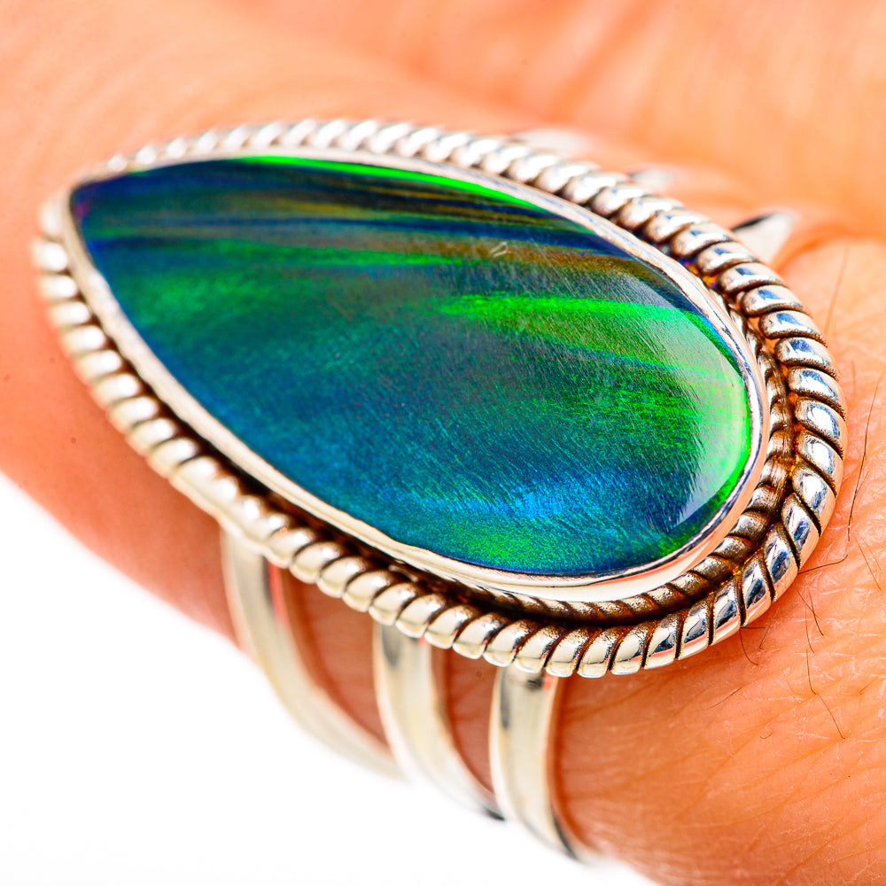 Aura Opal Rings handcrafted by Ana Silver Co - RING128115