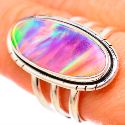 Aura Opal Rings handcrafted by Ana Silver Co - RING128116