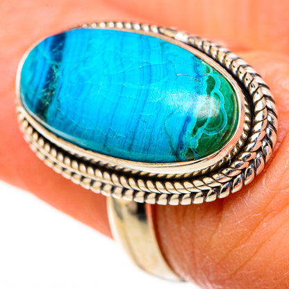 Chrysocolla Rings handcrafted by Ana Silver Co - RING128119