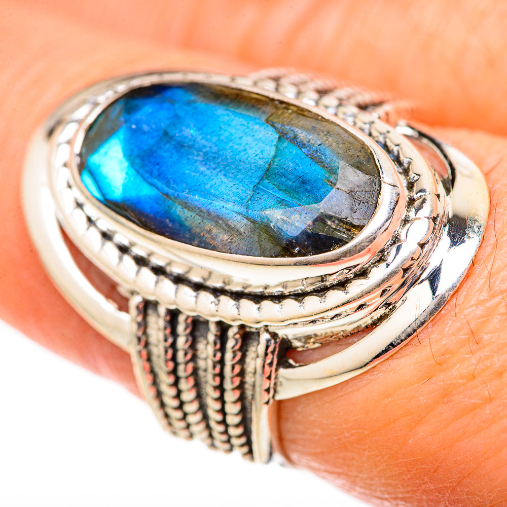 Labradorite Rings handcrafted by Ana Silver Co - RING128121