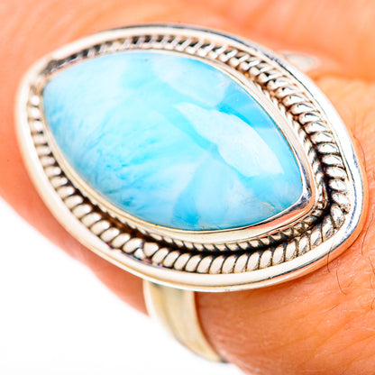 Larimar Rings handcrafted by Ana Silver Co - RING128122