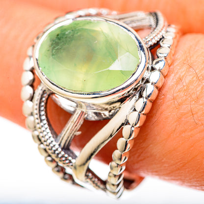 Prehnite Rings handcrafted by Ana Silver Co - RING128127