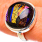 Dichroic Glass Rings handcrafted by Ana Silver Co - RING128136